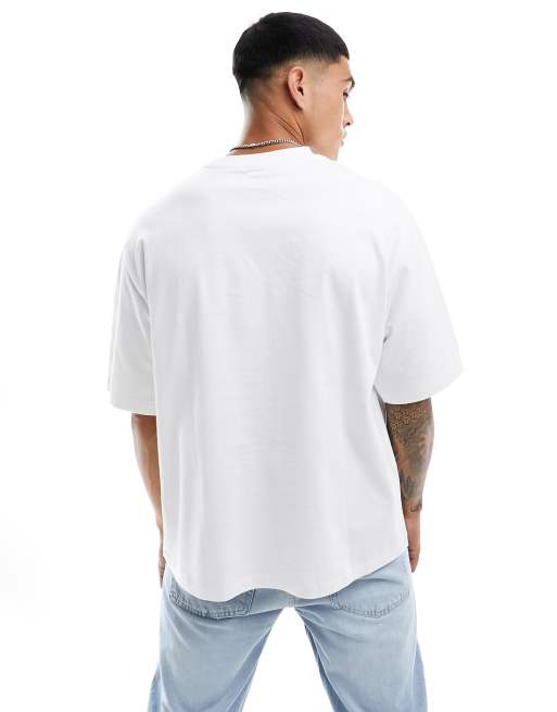 Only & Sons – Biały T-shirt o kroju superoversize, 2 z 4