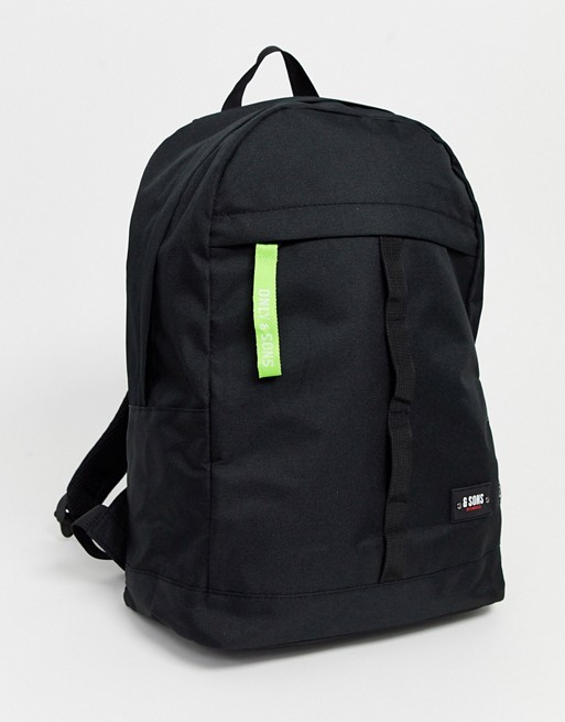 Only & Sons black backpack