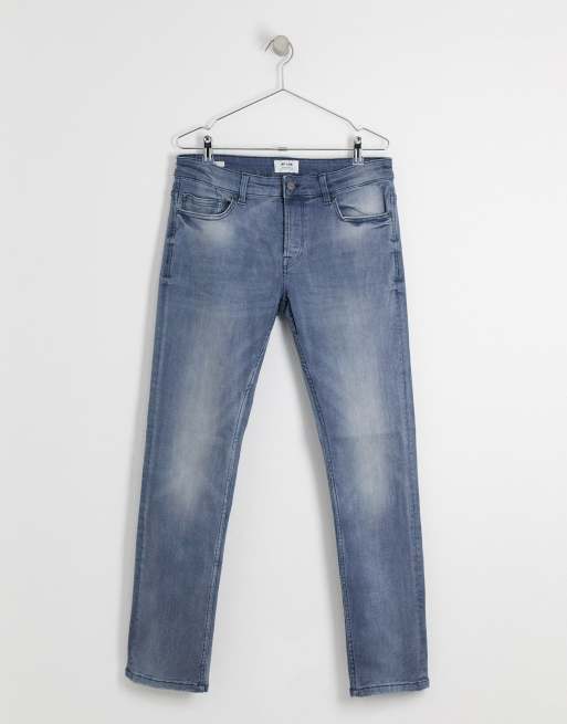Only & Sons – Blågrå, tvättade slim jeans, 3 av 4