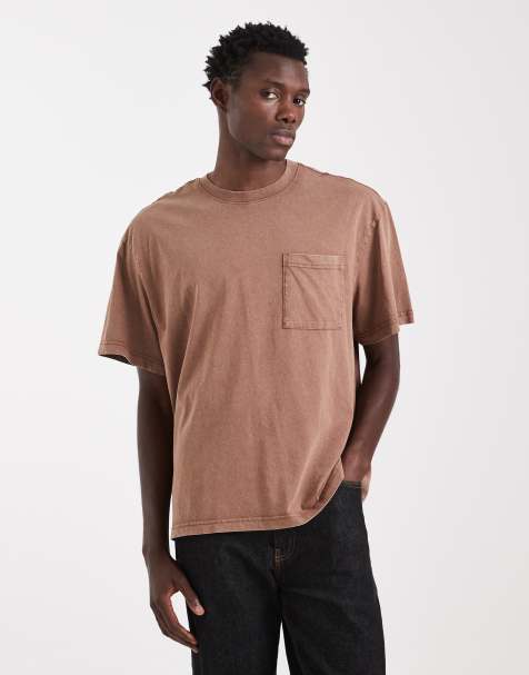 ONLY & SONS – Blekbrun t-shirt i extra oversize - view 1