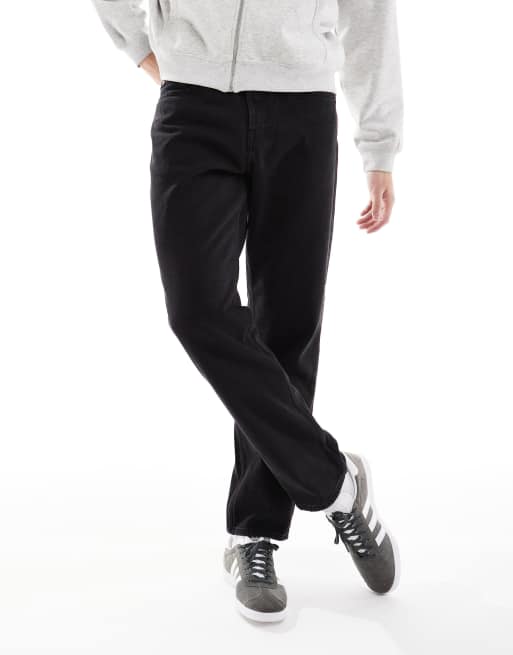 ONLY & SONS – Bleksvarta jeans med rak passform