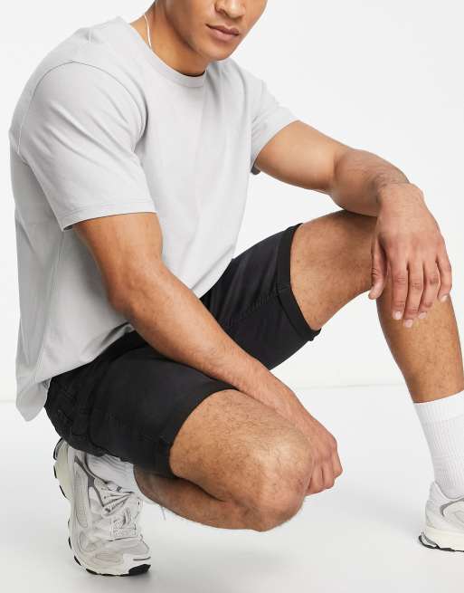 Only & Sons – Bleksvarta jeansshorts, 4 av 4