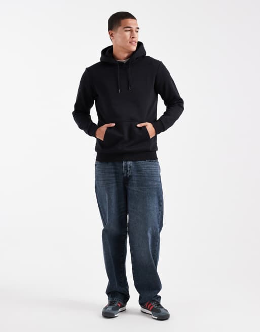 ONLY & SONS bluza z kapturem slim fit czarna, 2 z 5