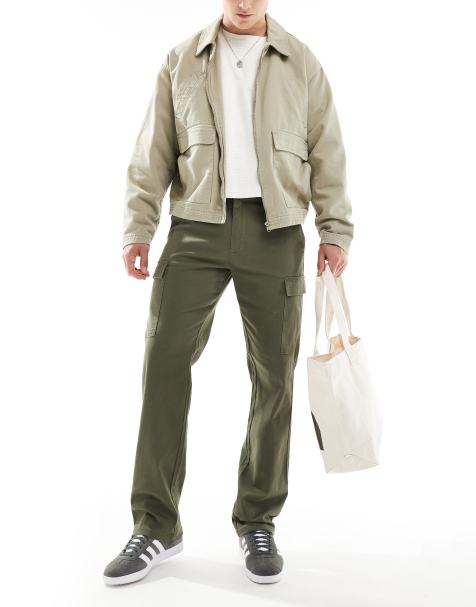 ONLY & SONS straight fit cargo in khaki