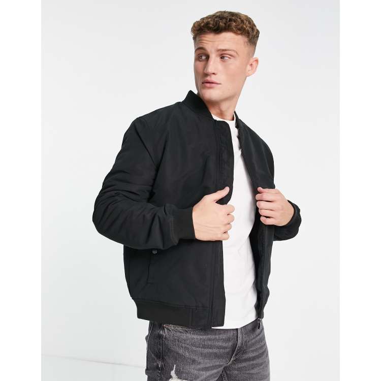 Only & Sons bomber jacket in black