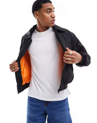 Only & Sons Bomber Jacket In Black
