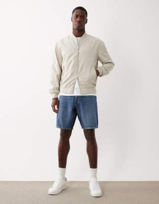 Only & Sons Bomber Jacket In White