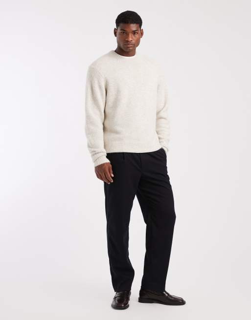 ONLY & SONS boxy fit crew neck knit in beige, 2 of 5