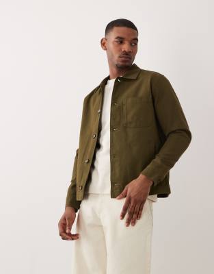 Only & Sons Boxy Fit Overshirt In Green