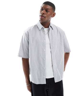 Only & Sons Boxy Fit Oxford Shirt In White