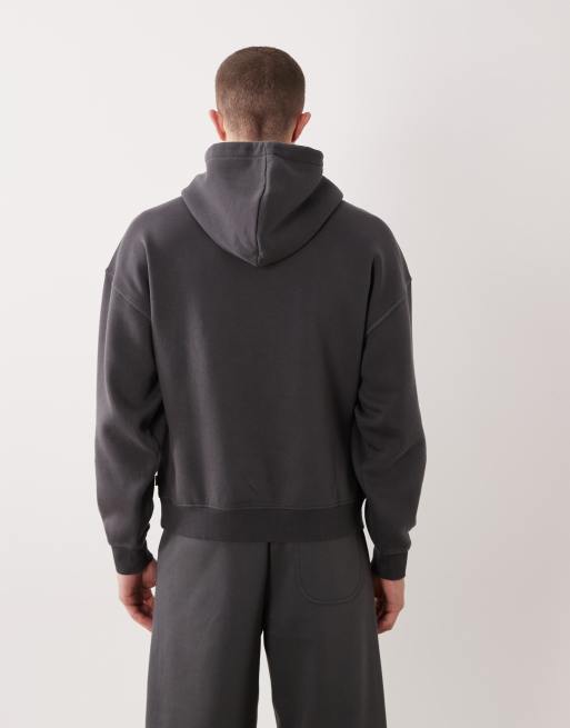 ONLY & SONS boxy hoodie in charcoal gray - part of a set, 5 of 5