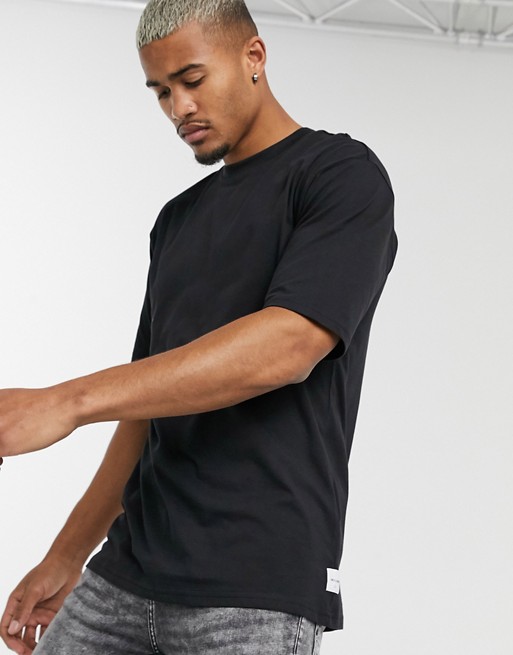 Only & Sons boxy t-shirt in black