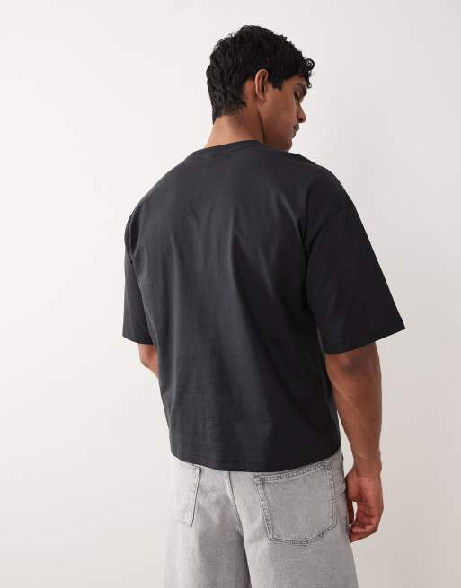 ONLY & SONS boxy t-shirt in black, 5 of 5
