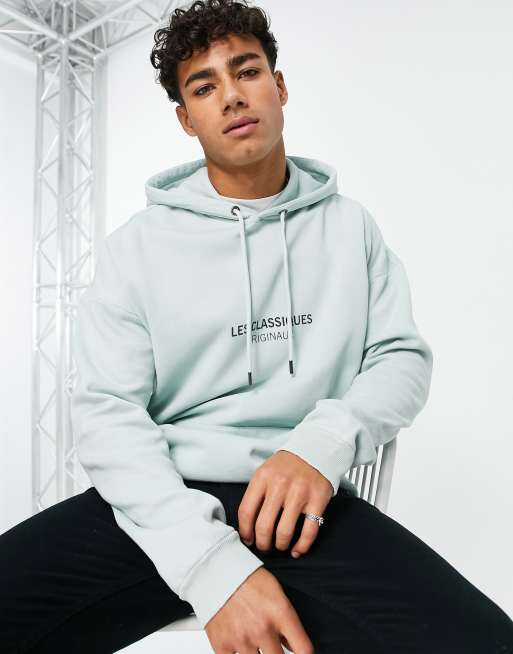 Only Sons branded logo oversized hoodie in mint ASOS