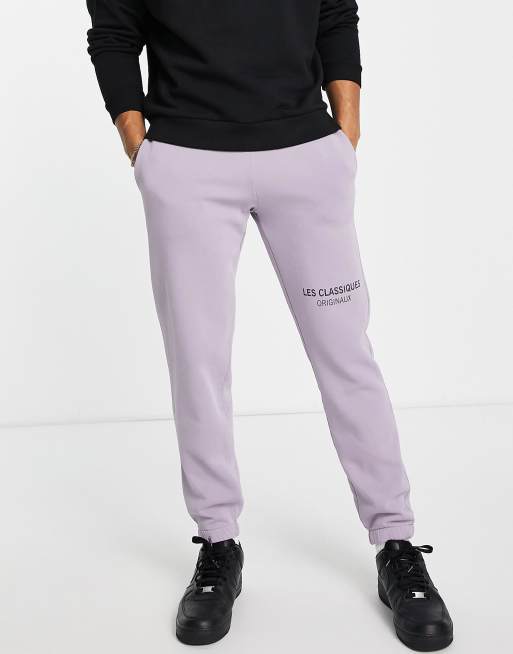 Only Sons branded logo oversized sweatpants in lilac ASOS