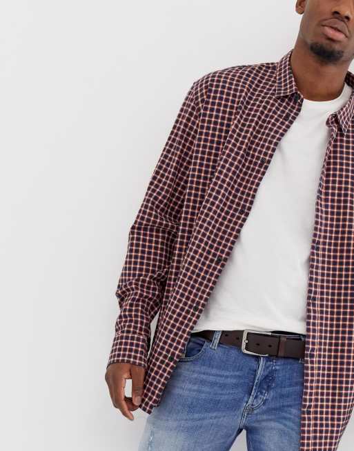 Only & Sons – Brauner Ledergürtel, 3 von 4
