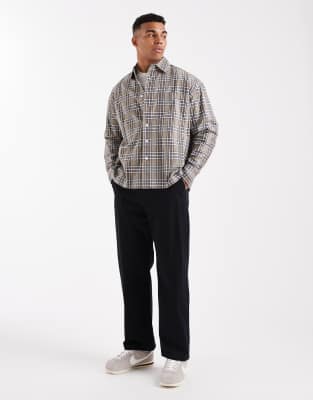 Only & Sons Brushed Shirt In Gray