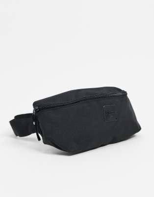 mens plain black bum bag