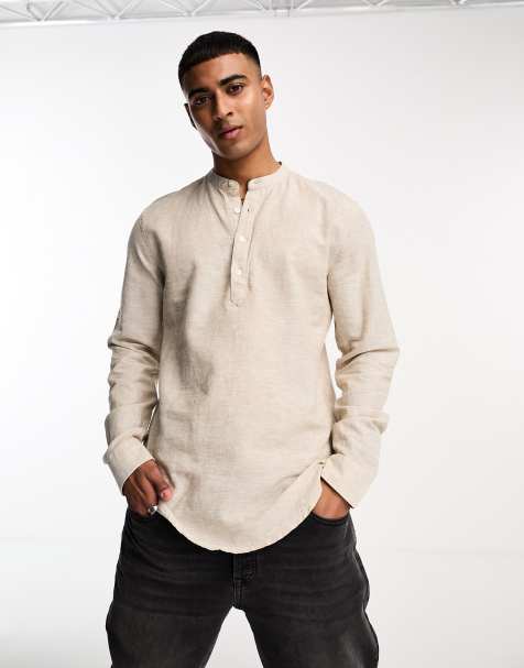 Only & Sons - Camicia beige in misto lino - view 1