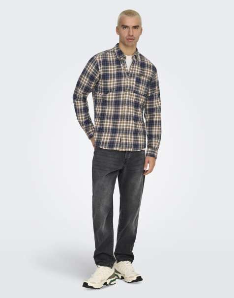 ONLY & SONS - Camicia colore kangaroo - view 1