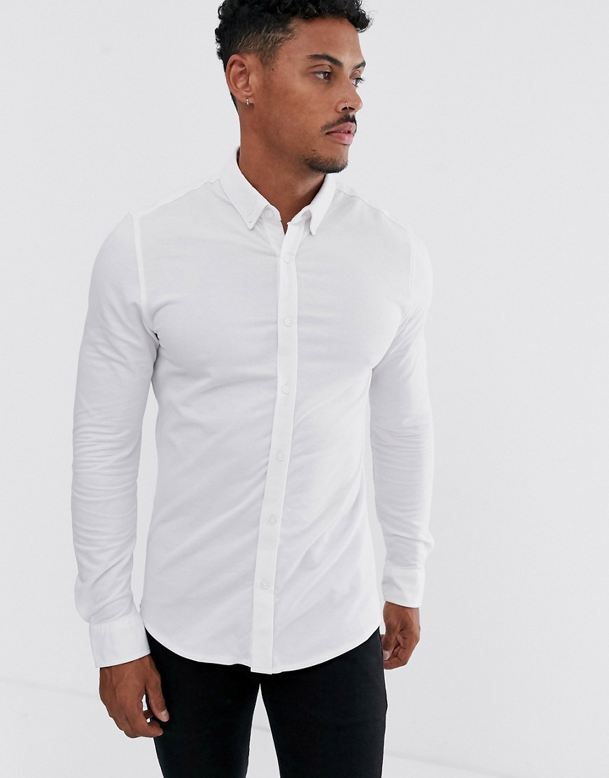 Only & Sons - Camicia slim bianca-Bianco