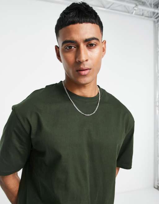 ONLY & SONS - camiseta de corte holgado en caqui, 3 de 4