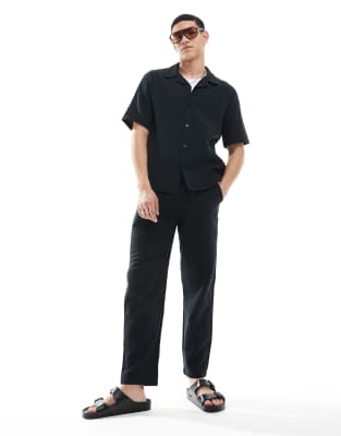 ONLY & SONS CAMP COLLAR CHEESECLOTH SHIRT