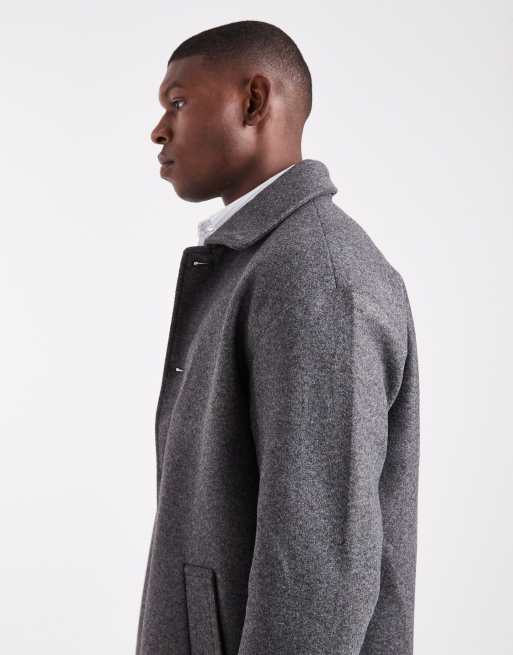 ONLY & SONS - Cappotto taglio lungo in lana sintetica grigio antracite, 4 di 5