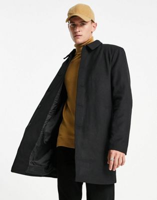 Only & Sons car coat in black - ASOS Price Checker