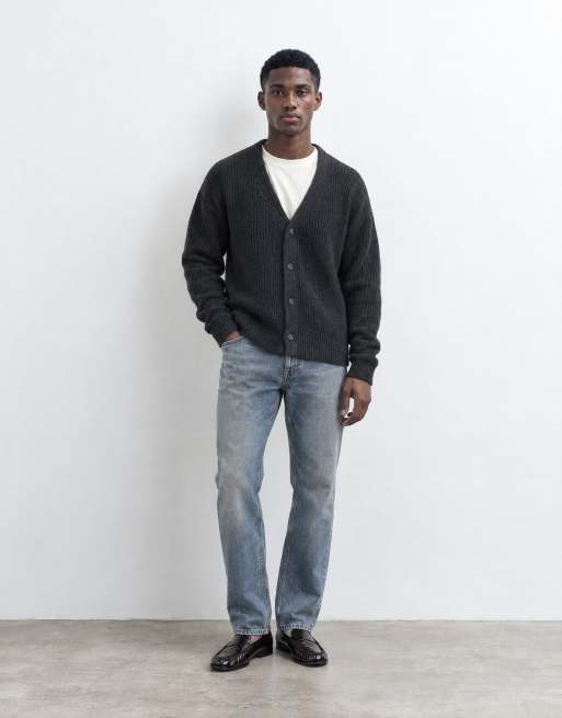 ONLY & SONS cardigan lavorato a maglia con scollo a V nero, 8 di 10