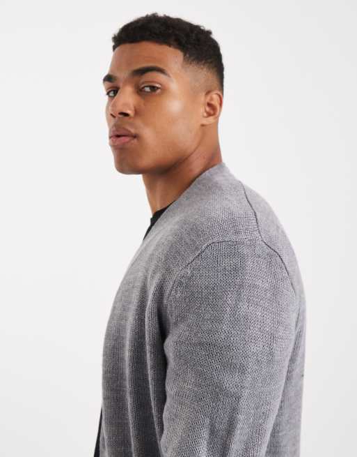 ONLY & SONS - Cardigan vestibilità comoda color grigio medio, 4 di 5