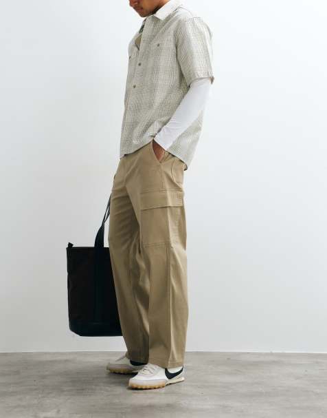 ONLY & SONS Cargo-Hose in Beige mit Loose Fit und Fade-Waschung - view 1