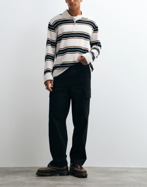 ONLY & SONS Cargo-Hose in Schwarz mit Loose Fit und Fade-Waschung, 5 von 5