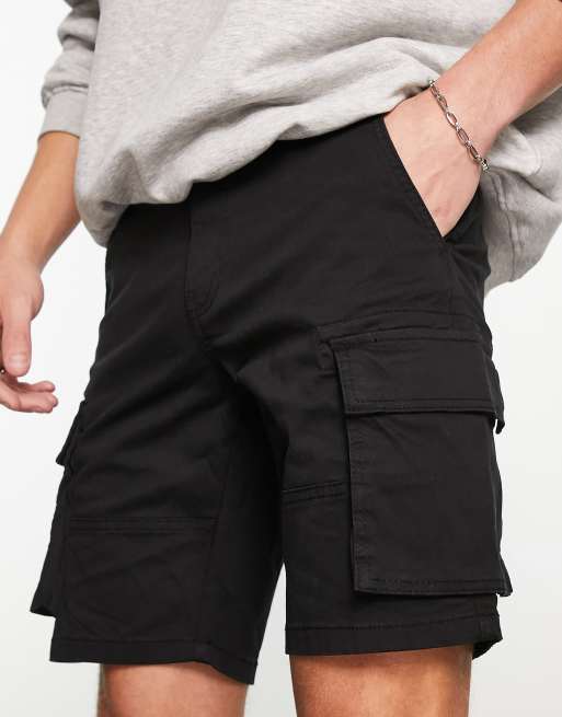 ONLY & SONS cargo short in black , 4 of 4
