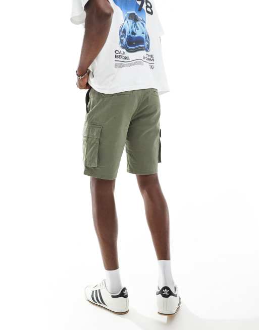 ONLY & SONS cargo short in green