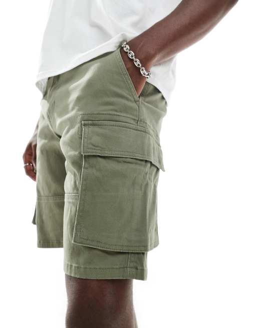 ONLY & SONS cargo short in green