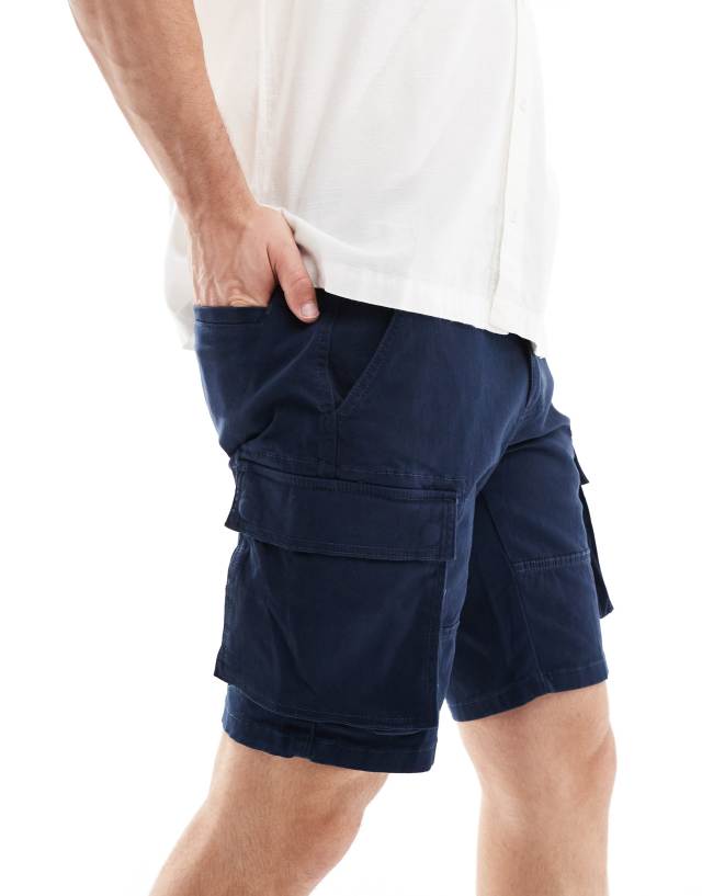 ONLY & SONS - cargo short in navy