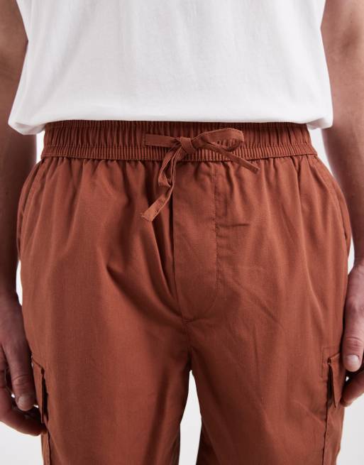 ONLY & SONS cargo short in rust brown, 4 of 5