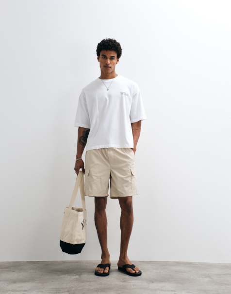 ONLY & SONS cargo shorts in beige