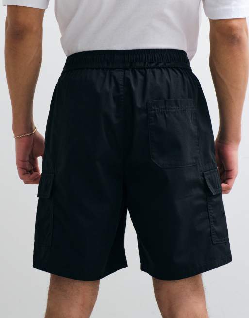 ONLY & SONS cargo shorts in black, 5 of 9