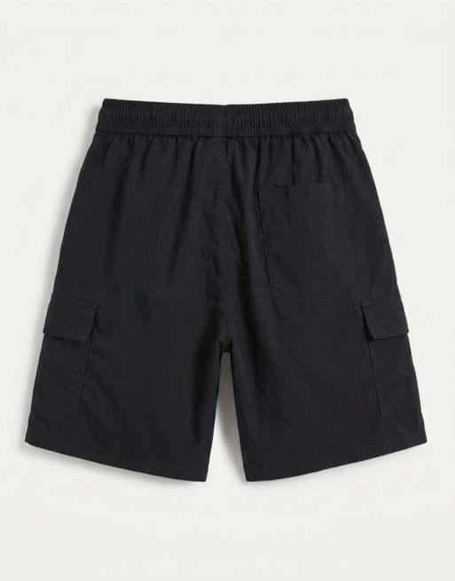 ONLY & SONS cargo shorts in black, 7 of 9