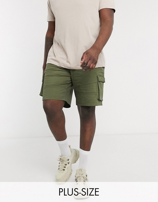 Only & Sons cargo shorts in khaki