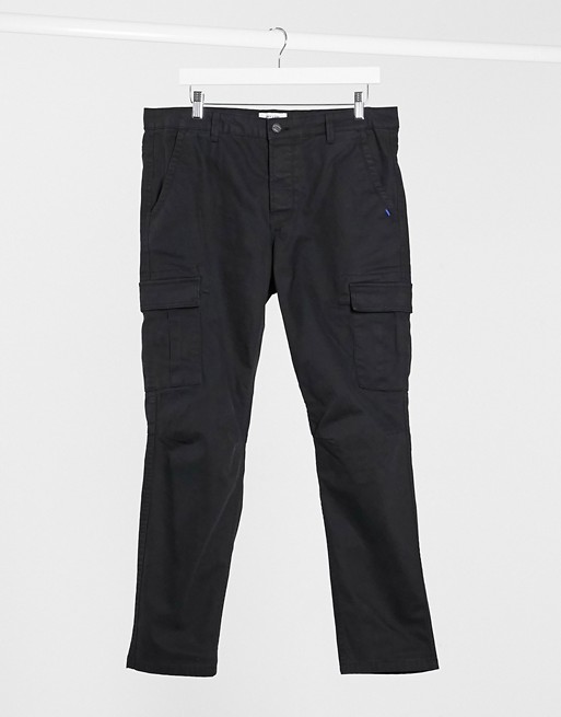 Only & Sons cargo trouser in black
