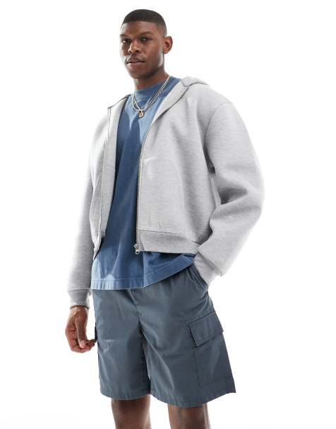 ONLY & SONS - Cargoshort in donkergrijs - view 1