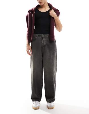 ONLY & SONS ONLY & SONS Carl balloon fit jeans in washed grey