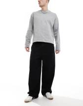 Pull&Bear super baggy jeans in black