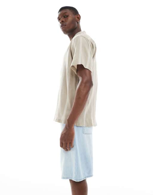 ONLY & SONS – Carl – Jeansshorts in verblichenem Blau mit superweitem Schnitt, 3 von 5