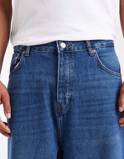 ONLY & SONS Carl super baggy fit jeans in blue wash, 5 of 5