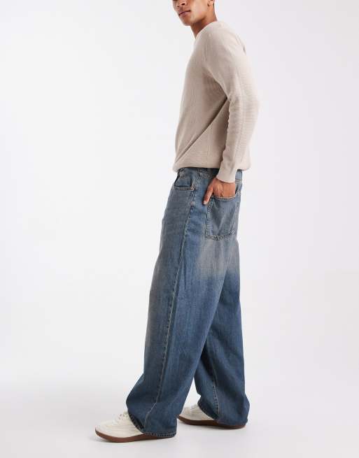 ONLY & SONS Carl super baggy fit jeans in dark wash