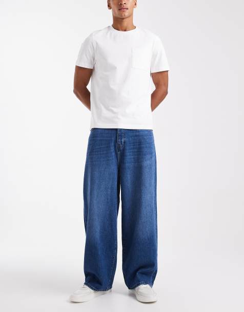 ONLY & SONS Carl super baggy fit jeans in dark wash - view 1